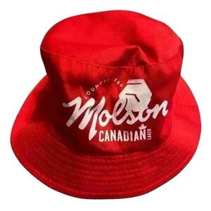 New  Molson Canadian bucket hat red